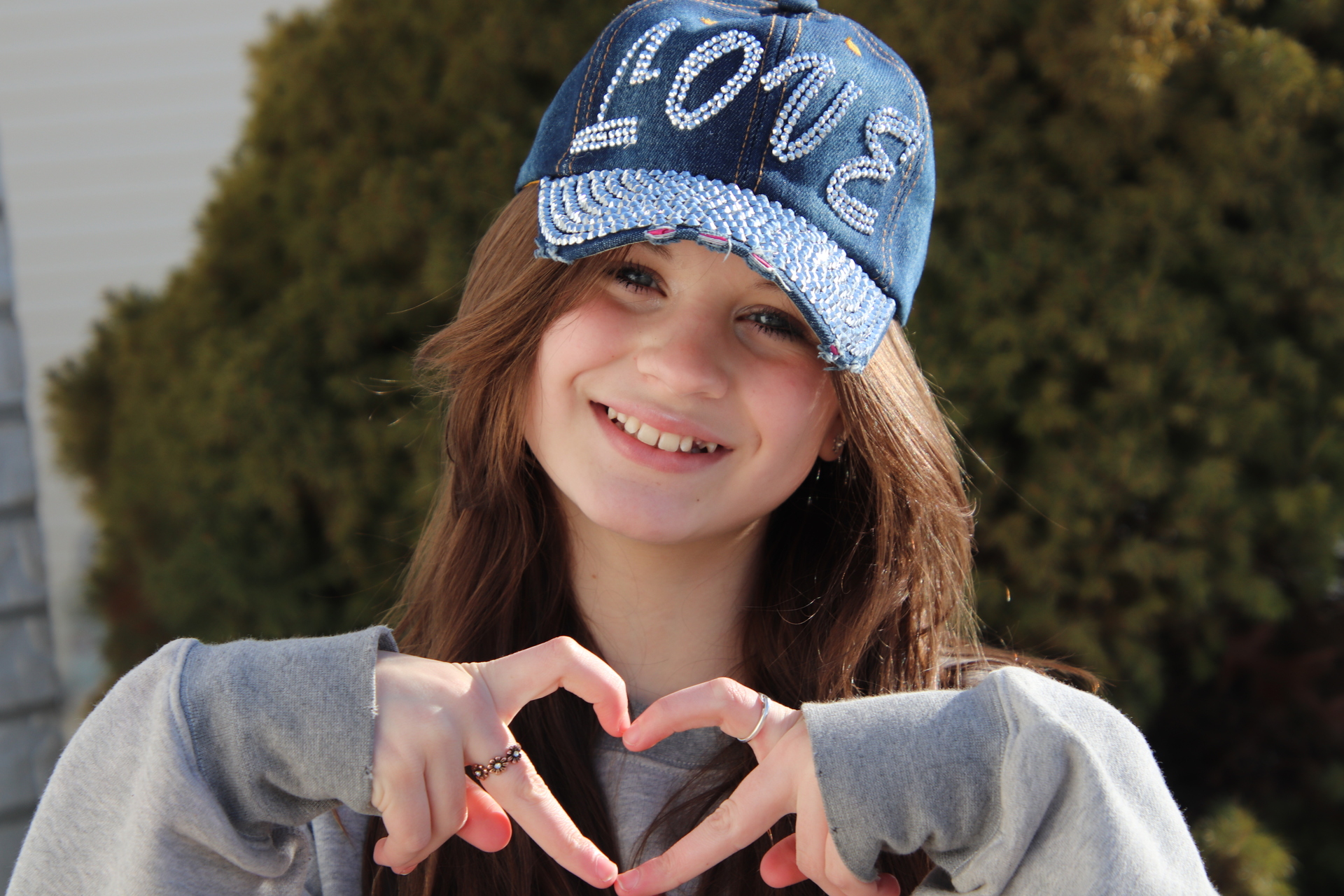 Popfizzy Women’s Bling Denim Baseball Caps example photo